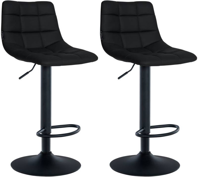 CLP Barhocker Jerry Kunstleder (2er Set, 2 St., 2er), höhenverstellbarer und drehbar von CLP