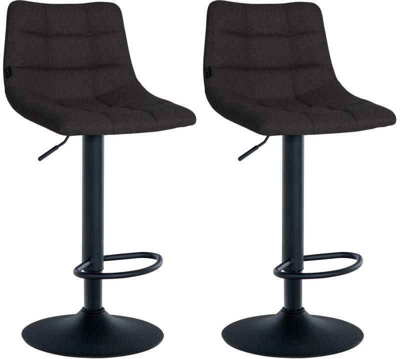 CLP Barhocker Jerry Stoff (2er Set, 2 St., 2er), höhenverstellbarer und drehbar von CLP
