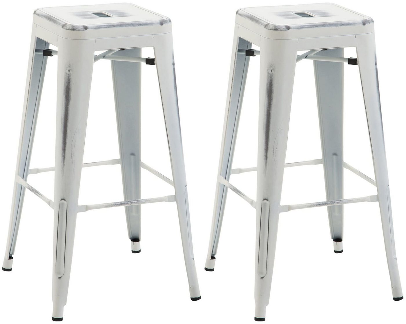 CLP Barhocker Joshua V2 (2er Set), mit Fußstütze von CLP