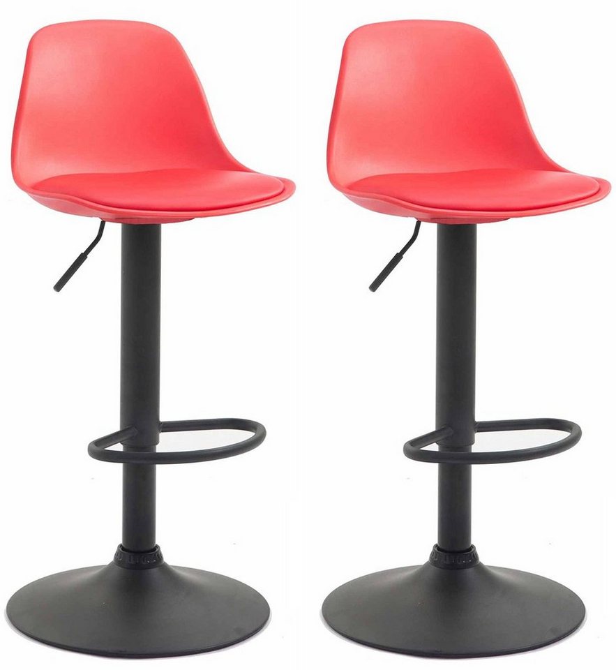 CLP Barhocker Kiel Kunststoff (2er Set, 2 St., 2er), dreh- & höhenverstellbar von CLP