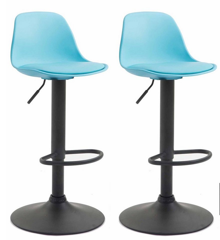 CLP Barhocker Kiel Kunststoff (2er Set, 2 St., 2er), dreh- & höhenverstellbar von CLP