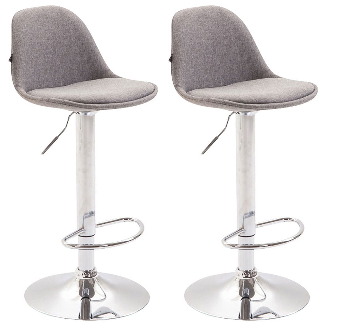 CLP Barhocker Kiel Stoff (2er Set, 2 St., 2er), drehbar mit Höhenverstellung von CLP
