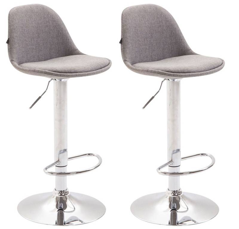 CLP Barhocker Kiel Stoff (2er Set, 2 St., 2er), drehbar mit Höhenverstellung von CLP