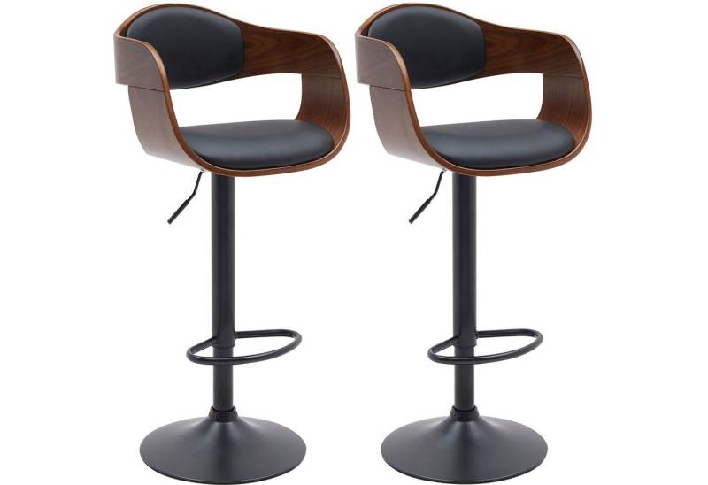 CLP Barhocker Kingston (2er Set, 2 St., 2er), drehbar und stufenlos höhenverstellbar von CLP
