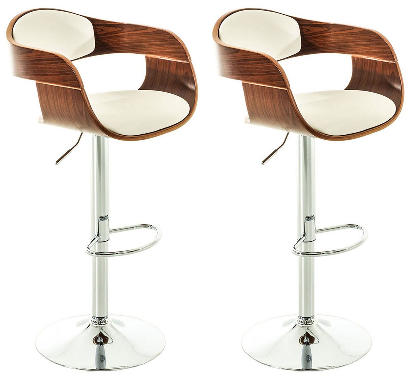 CLP Barhocker Kingston Kunstleder (2er Set, 2 St., 2er), dreh-&höhenverstellbar von CLP
