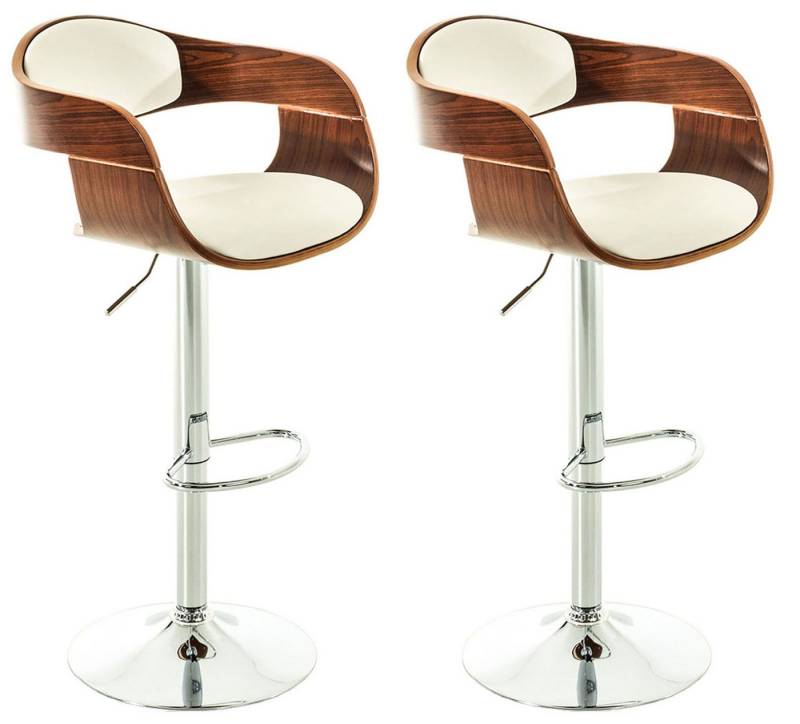 CLP Barhocker Kingston Kunstleder (2er Set, 2 St., 2er), dreh-&höhenverstellbar von CLP