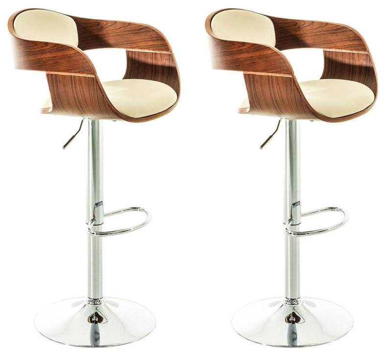 CLP Barhocker Kingston Kunstleder (2er Set, 2 St., 2er), dreh-&höhenverstellbar von CLP