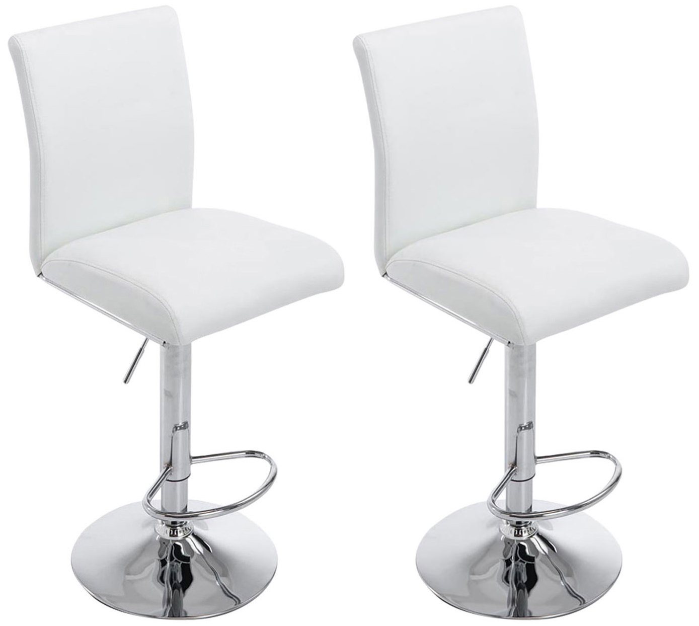 CLP Barhocker Köln Kunstleder (2er Set, 2 St., 2er), dreh- und höhenverstellbar von CLP