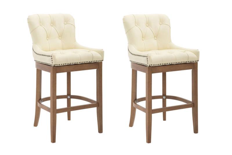 CLP Barhocker Lakewood Echtleder (2er Set, 2 St., 2er), gepolstert von CLP
