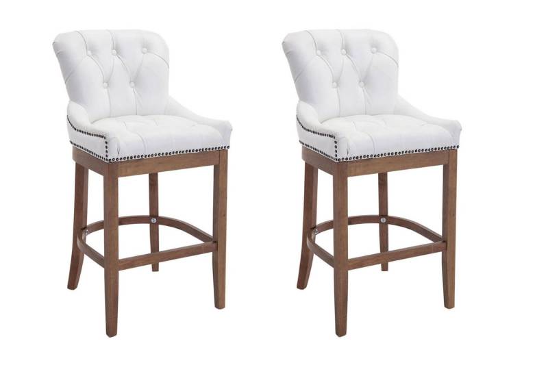CLP Barhocker Lakewood Echtleder (2er Set, 2 St., 2er), gepolstert von CLP
