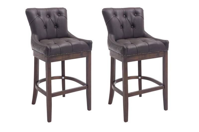 CLP Barhocker Lakewood Echtleder (2er Set, 2 St., 2er), gepolstert von CLP