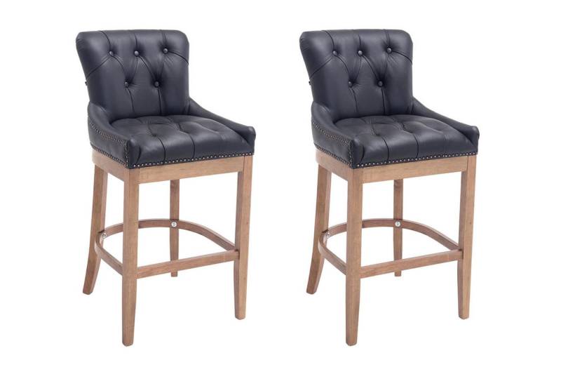 CLP Barhocker Lakewood Echtleder (2er Set, 2 St., 2er), gepolstert von CLP