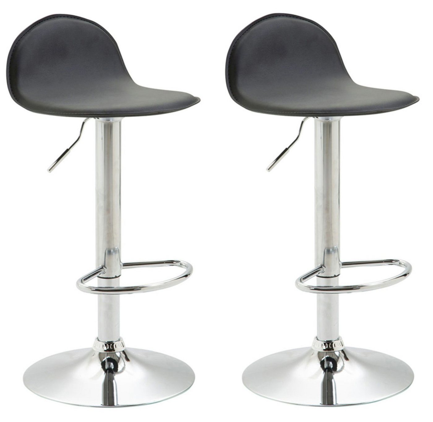 CLP Barhocker Lana V2 Kunstleder (2er Set, 2 St., 2er), dreh- & höhenverstellbar von CLP