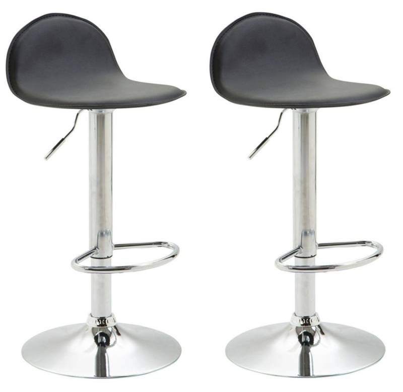 CLP Barhocker Lana V2 Kunstleder (2er Set, 2 St., 2er), dreh- & höhenverstellbar von CLP