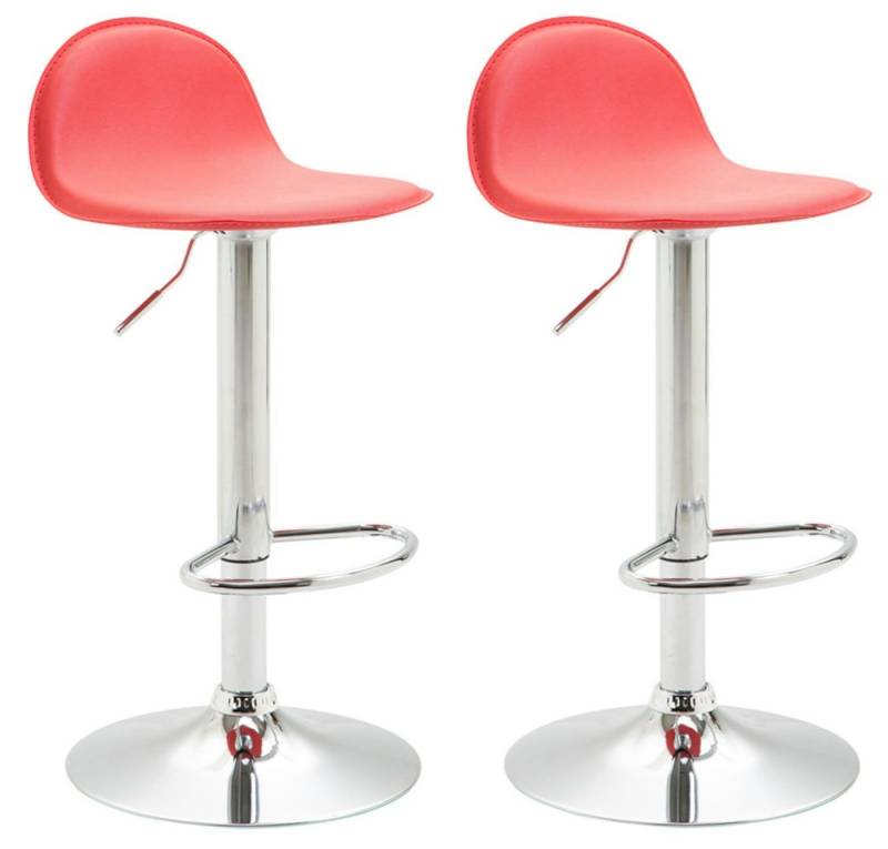 CLP Barhocker Lana V2 Kunstleder (2er Set, 2 St., 2er), dreh- & höhenverstellbar von CLP
