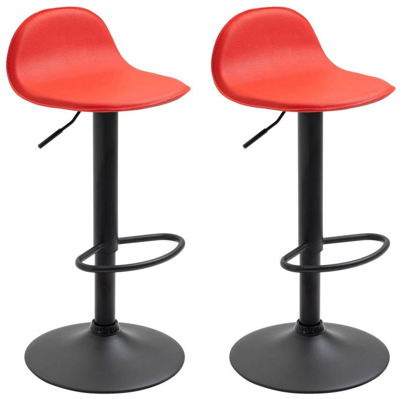 CLP Barhocker Lana V2 Kunstleder (2er Set, 2 St., 2er), dreh- & höhenverstellbar von CLP
