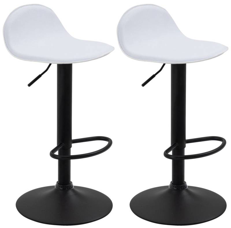CLP Barhocker Lana V2 Kunstleder (2er Set, 2 St., 2er), dreh- & höhenverstellbar von CLP