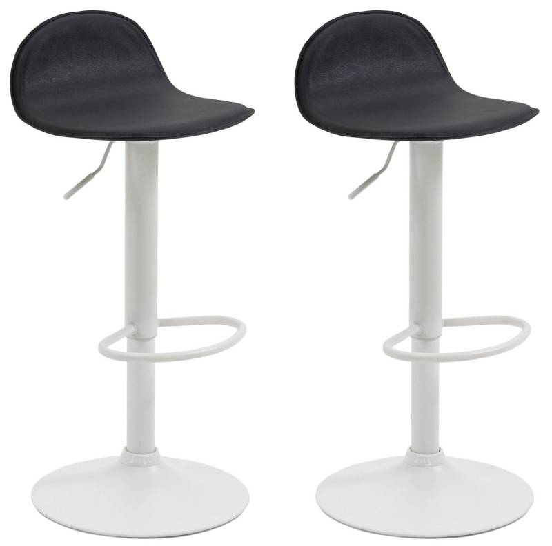 CLP Barhocker Lana V2 Kunstleder (2er Set, 2 St., 2er), dreh- & höhenverstellbar von CLP
