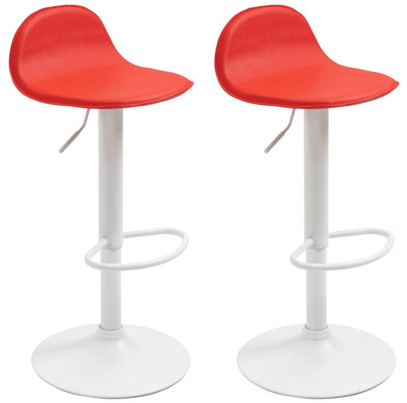 CLP Barhocker Lana V2 Kunstleder (2er Set, 2 St., 2er), dreh- & höhenverstellbar von CLP