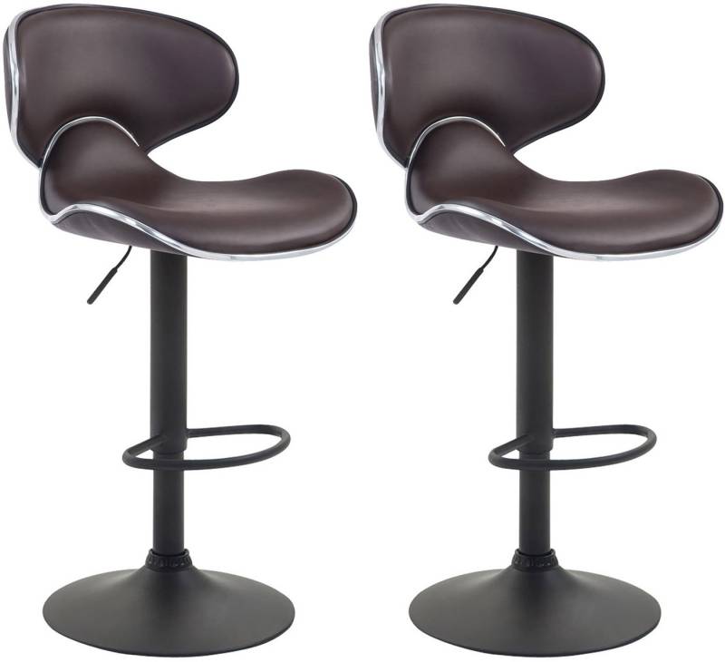 CLP Barhocker Las Vegas V2 Kunstleder (2er Set, 2 St., 2er), mit Fußstütze von CLP