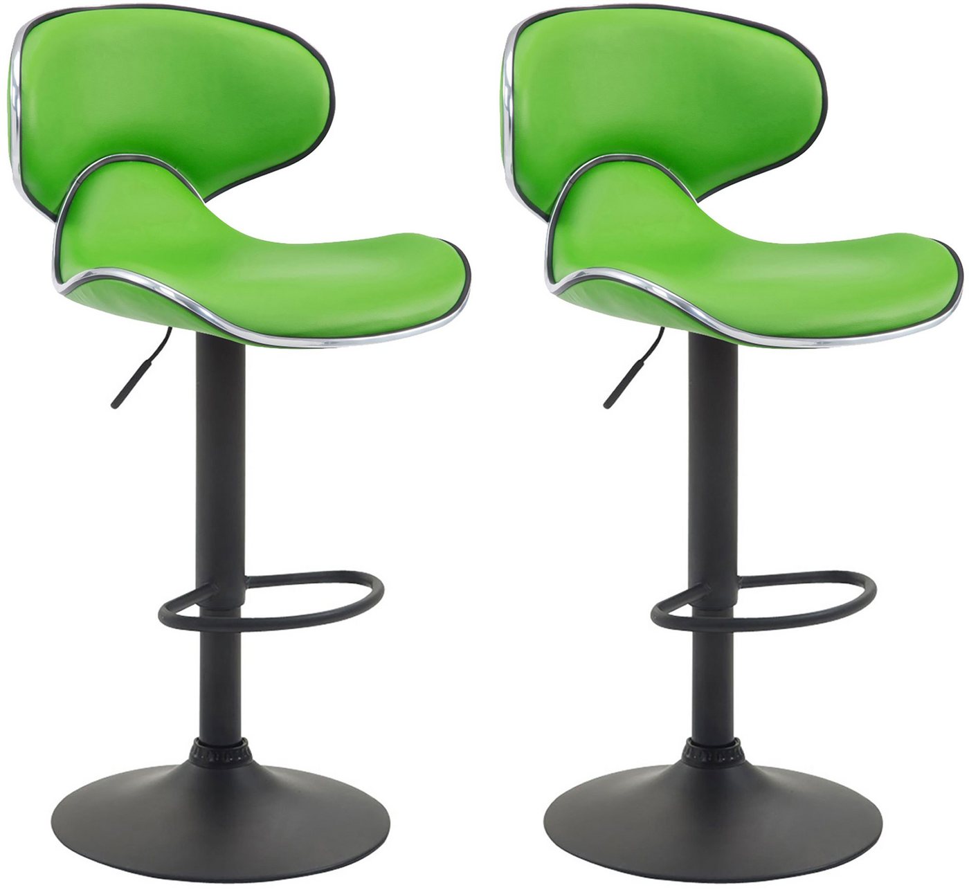 CLP Barhocker Las Vegas V2 Kunstleder (2er Set, 2 St., 2er), mit Fußstütze von CLP