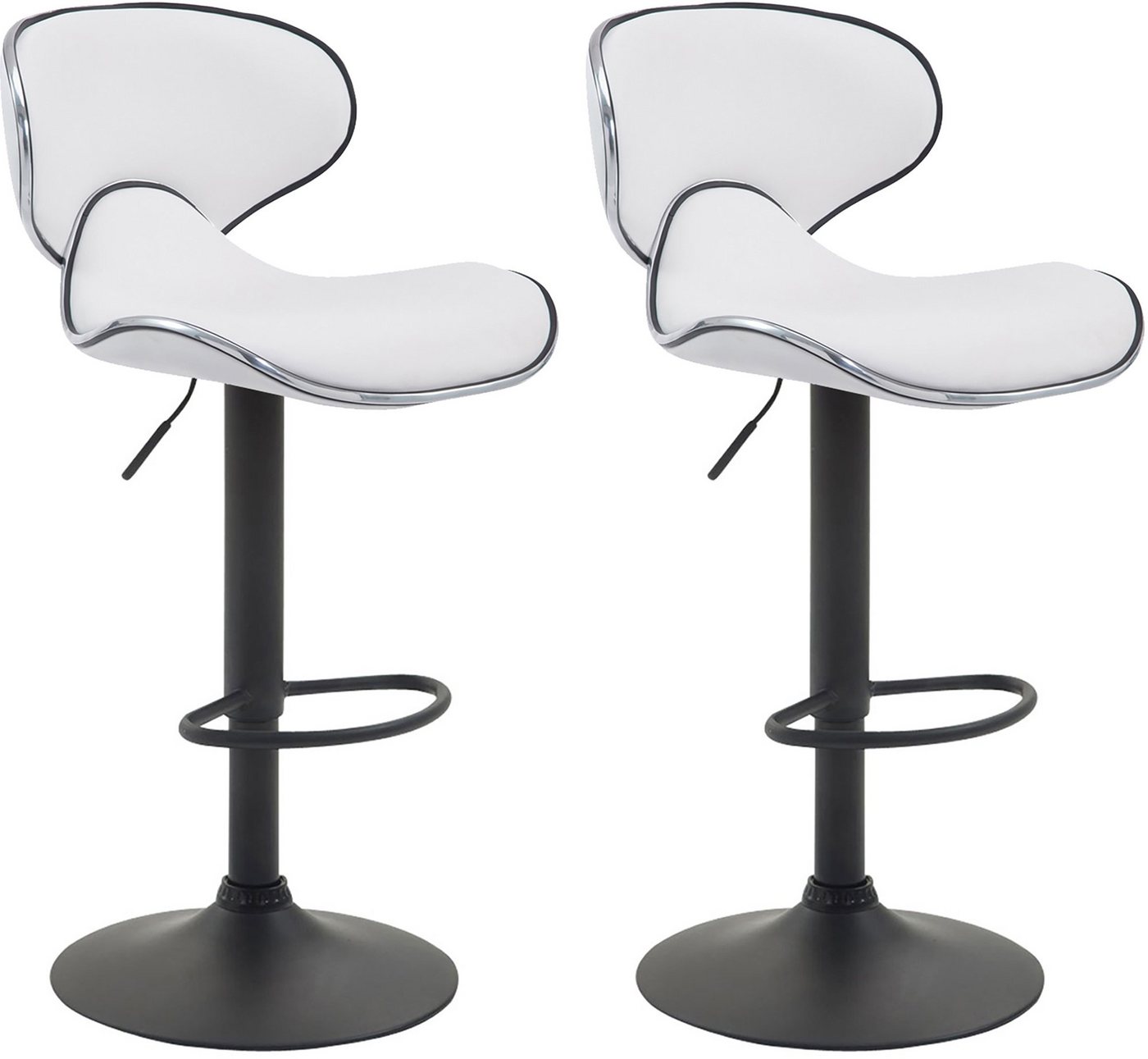 CLP Barhocker Las Vegas V2 Kunstleder (2er Set, 2 St., 2er), mit Fußstütze von CLP