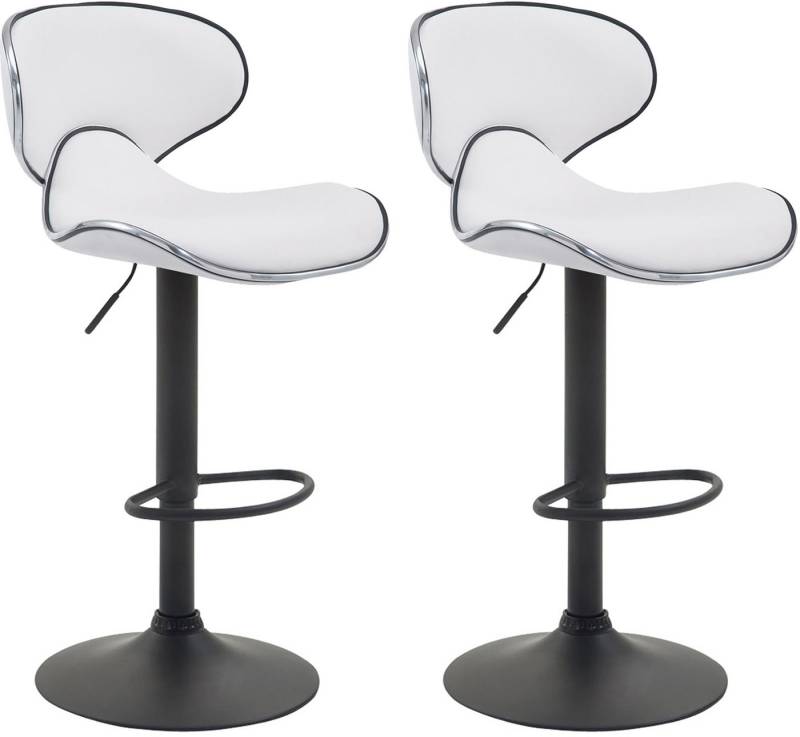 CLP Barhocker Las Vegas V2 Kunstleder (2er Set, 2 St., 2er), mit Fußstütze von CLP