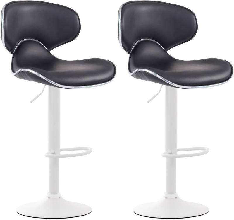 CLP Barhocker Las Vegas V2 Kunstleder (2er Set, 2 St., 2er), mit Fußstütze von CLP