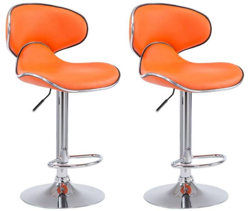 CLP Barhocker Las Vegas V2 Kunstleder (2er Set, 2 St., 2er), mit Fußstütze von CLP