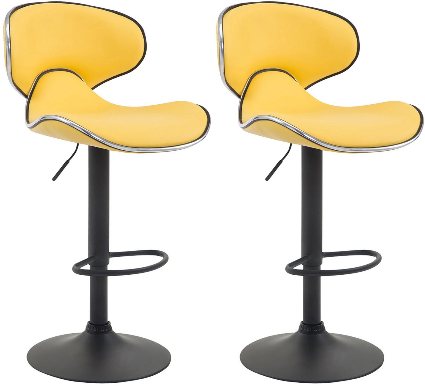 CLP Barhocker Las Vegas V2 Kunstleder (2er Set, 2 St., 2er), mit Fußstütze von CLP