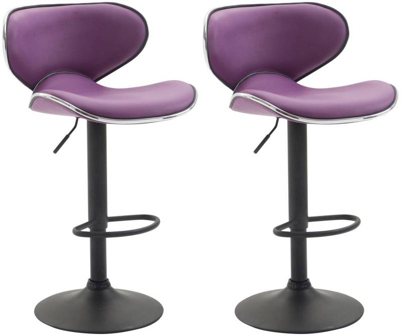CLP Barhocker Las Vegas V2 Kunstleder (2er Set, 2 St., 2er), mit Fußstütze von CLP