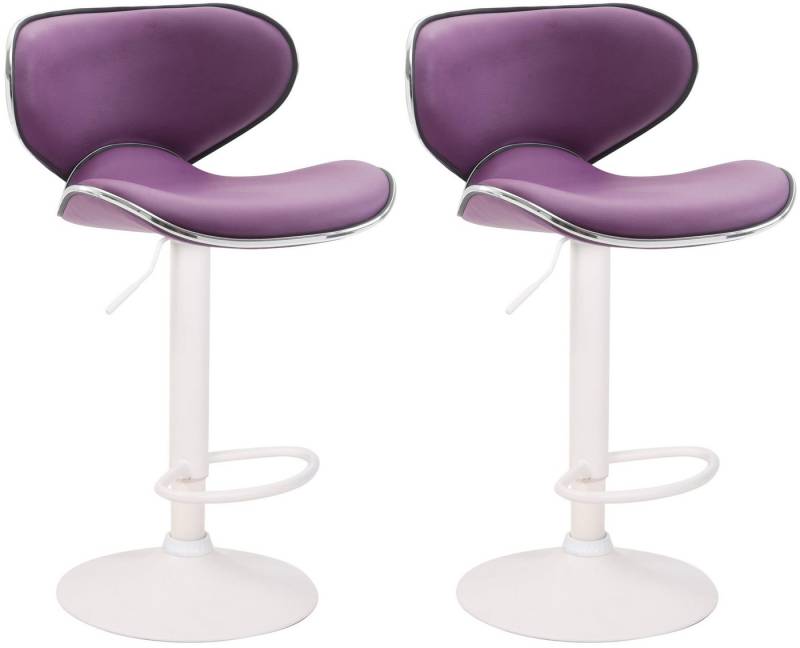 CLP Barhocker Las Vegas V2 Kunstleder (2er Set, 2 St., 2er), mit Fußstütze von CLP