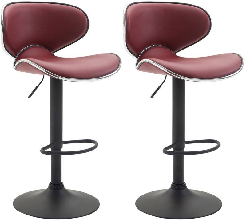 CLP Barhocker Las Vegas V2 Kunstleder (2er Set, 2 St., 2er), mit Fußstütze von CLP