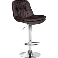 Barhocker Laurel Kunstleder braun Metall in Chromoptik Barhocker Laurel Kunstleder braun Metall in Chromoptik von CLP