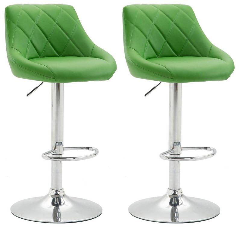 CLP Barhocker Lazio Kunstleder (2er Set, 2 St., 2er), dreh- & höhenverstellbar von CLP