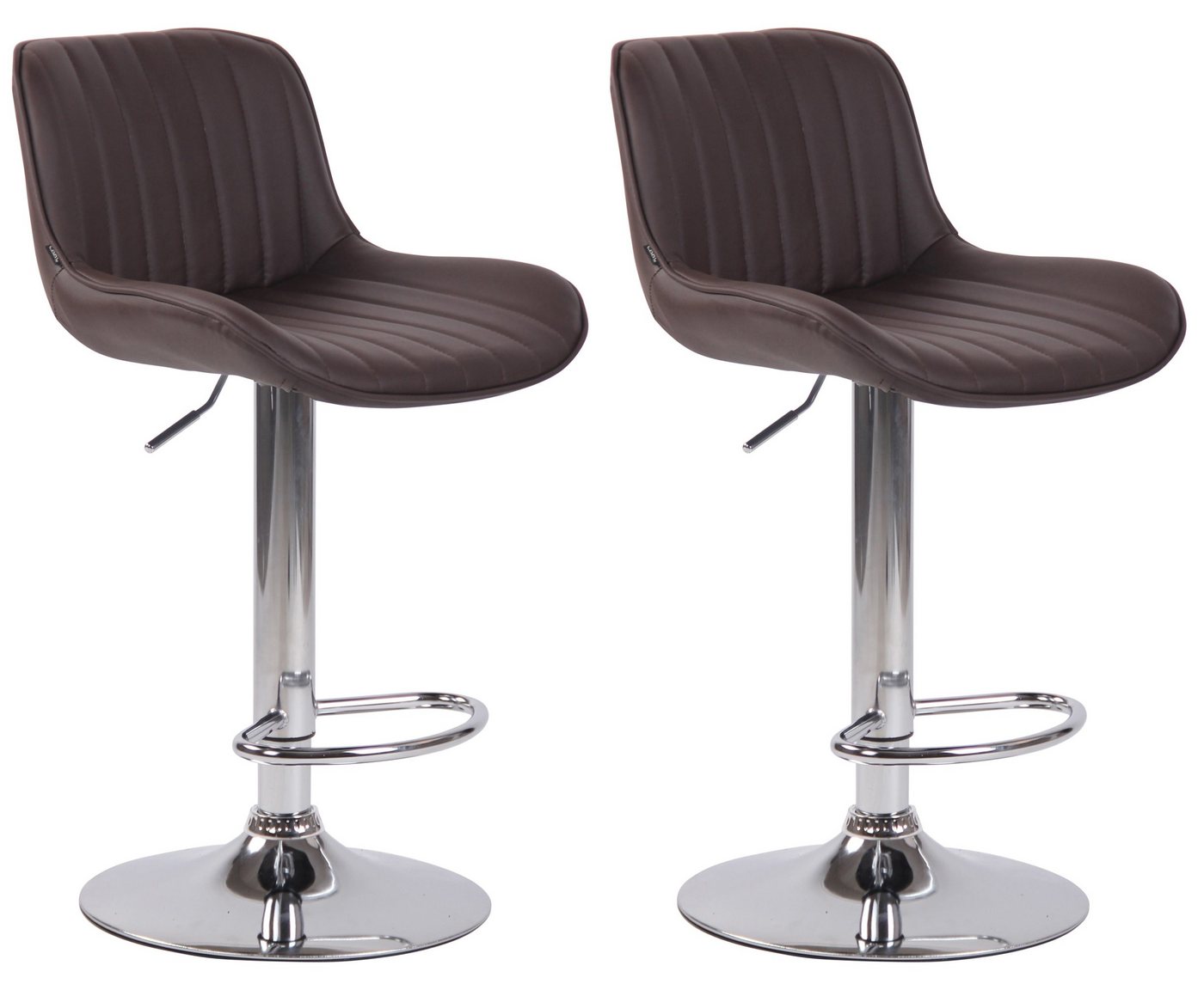 CLP Barhocker Lentini Kunstleder (2er Set, 2 St., 2er), höhenverstellbar von CLP