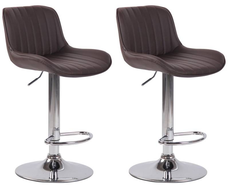 CLP Barhocker Lentini Kunstleder (2er Set, 2 St., 2er), höhenverstellbar von CLP