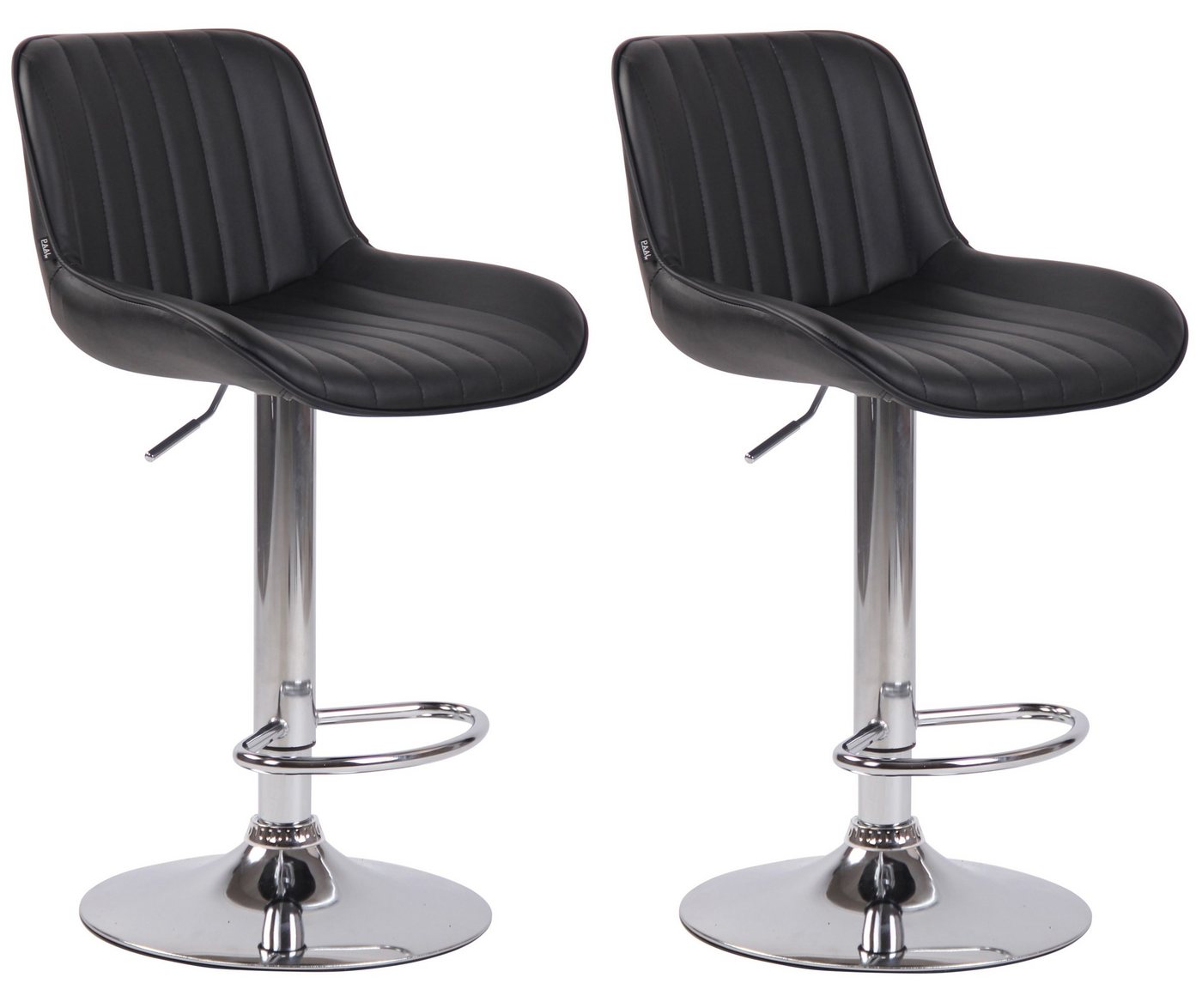 CLP Barhocker Lentini Kunstleder (2er Set, 2 St., 2er), höhenverstellbar von CLP