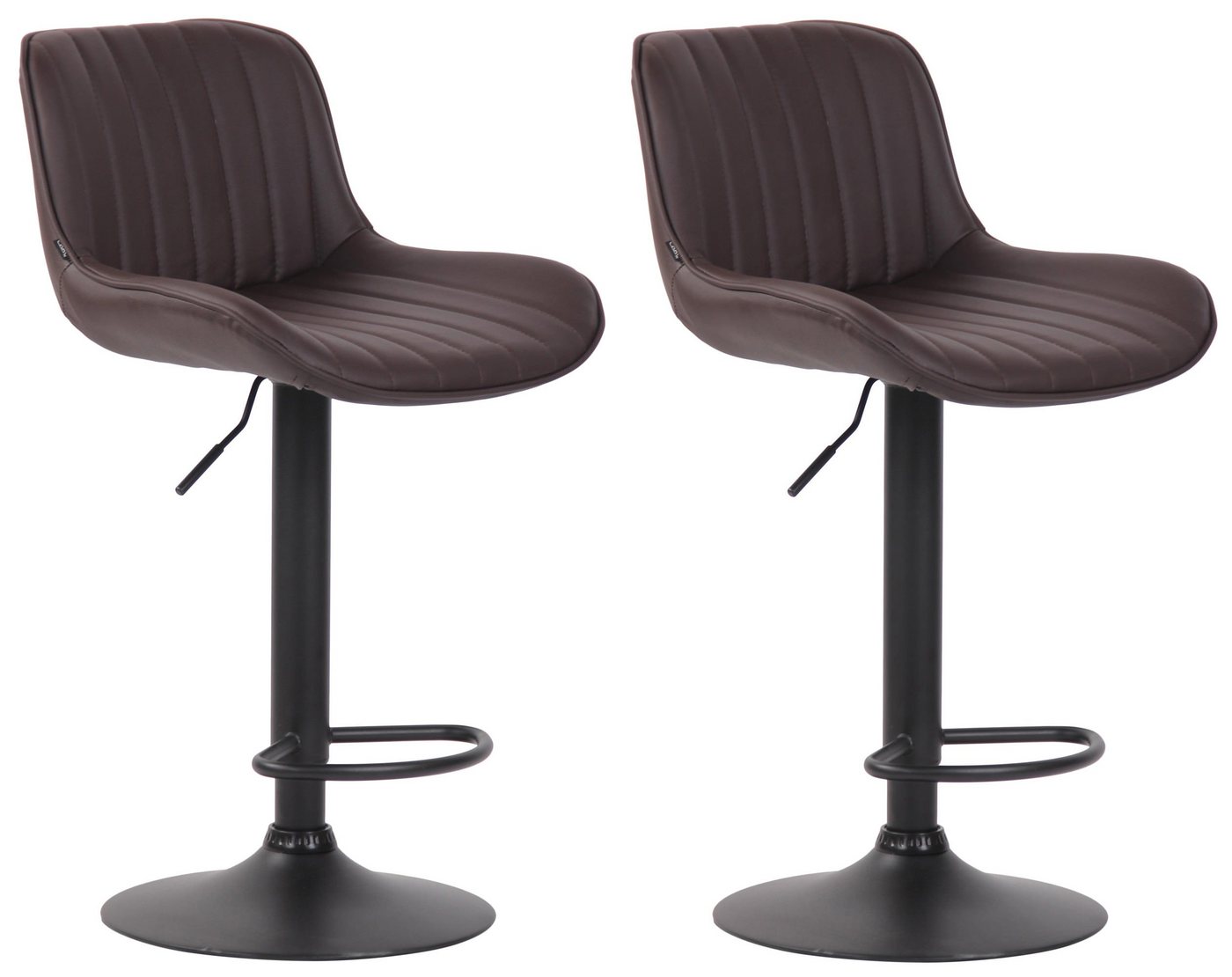 CLP Barhocker Lentini Kunstleder (2er Set, 2 St., 2er), höhenverstellbar von CLP