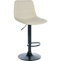 Barhocker Lex Kunstleder creme schwarz von CLP