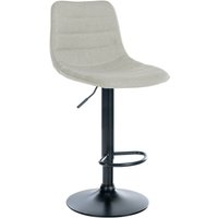 Barhocker Lex Stoff creme schwarz von CLP