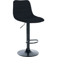 Barhocker Lex Stoff schwarz schwarz von CLP