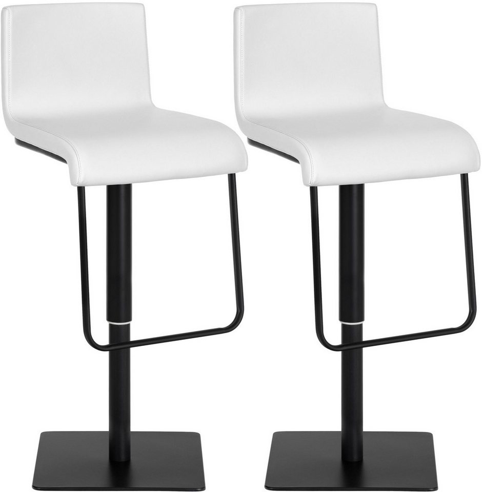 CLP Barhocker Limon (2er Set, 2 St., 2er), Kunstleder, höhenverstellbar, bis 240 kg von CLP