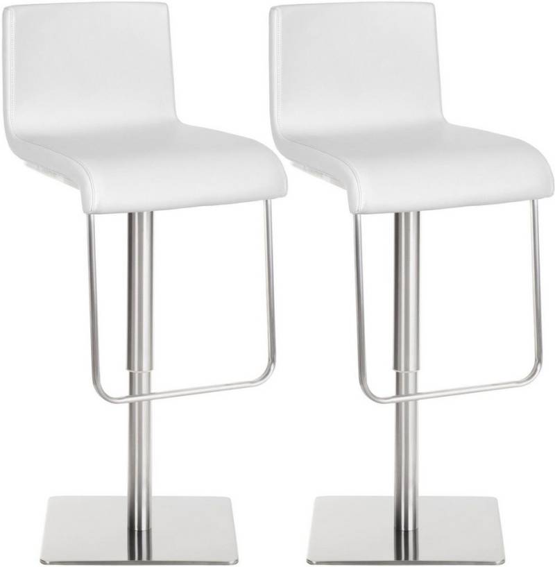 CLP Barhocker Limon (2er Set, 2 St., 2er), Kunstlederbezug, höhenverstellbar und drehbar von CLP
