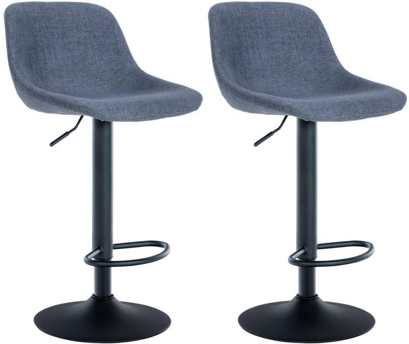 CLP Barhocker Loft (2er Set, 2 St., 2er), Bezug aus Samt, Stoff oder Kunstleder von CLP