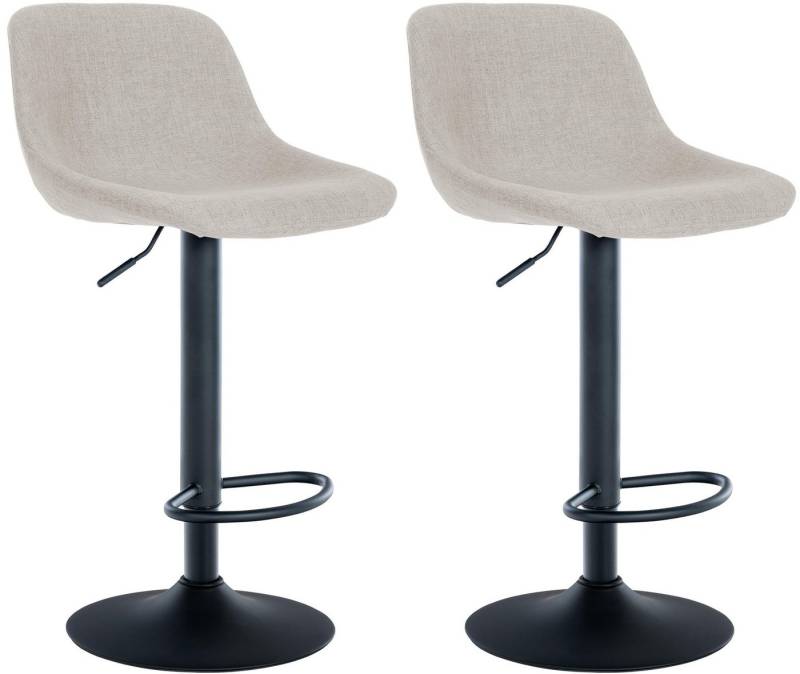 CLP Barhocker Loft (2er Set, 2 St., 2er), Bezug aus Samt, Stoff oder Kunstleder von CLP