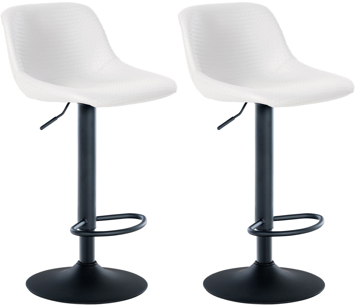 CLP Barhocker Loft (2er Set, 2 St., 2er), Bezug aus Samt, Stoff oder Kunstleder von CLP
