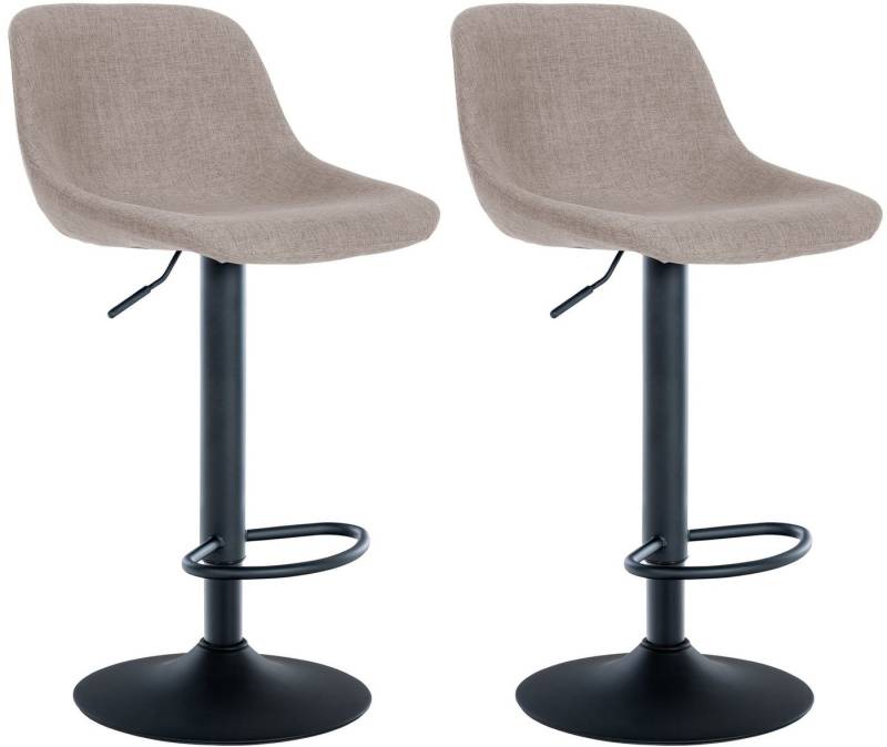CLP Barhocker Loft (2er Set, 2 St., 2er), Bezug aus Samt, Stoff oder Kunstleder von CLP