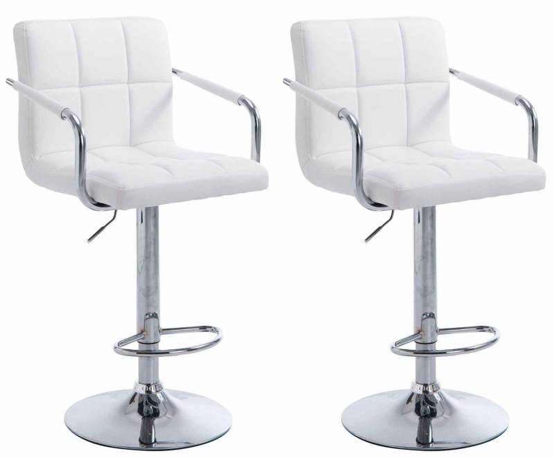CLP Barhocker Lucy V2 Kunstleder (2er Set, 2 St., 2er), höhenverstell-& drehbar von CLP