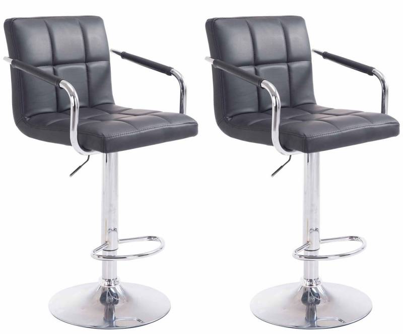 CLP Barhocker Lucy V2 Kunstleder (2er Set, 2 St., 2er), höhenverstell-& drehbar von CLP